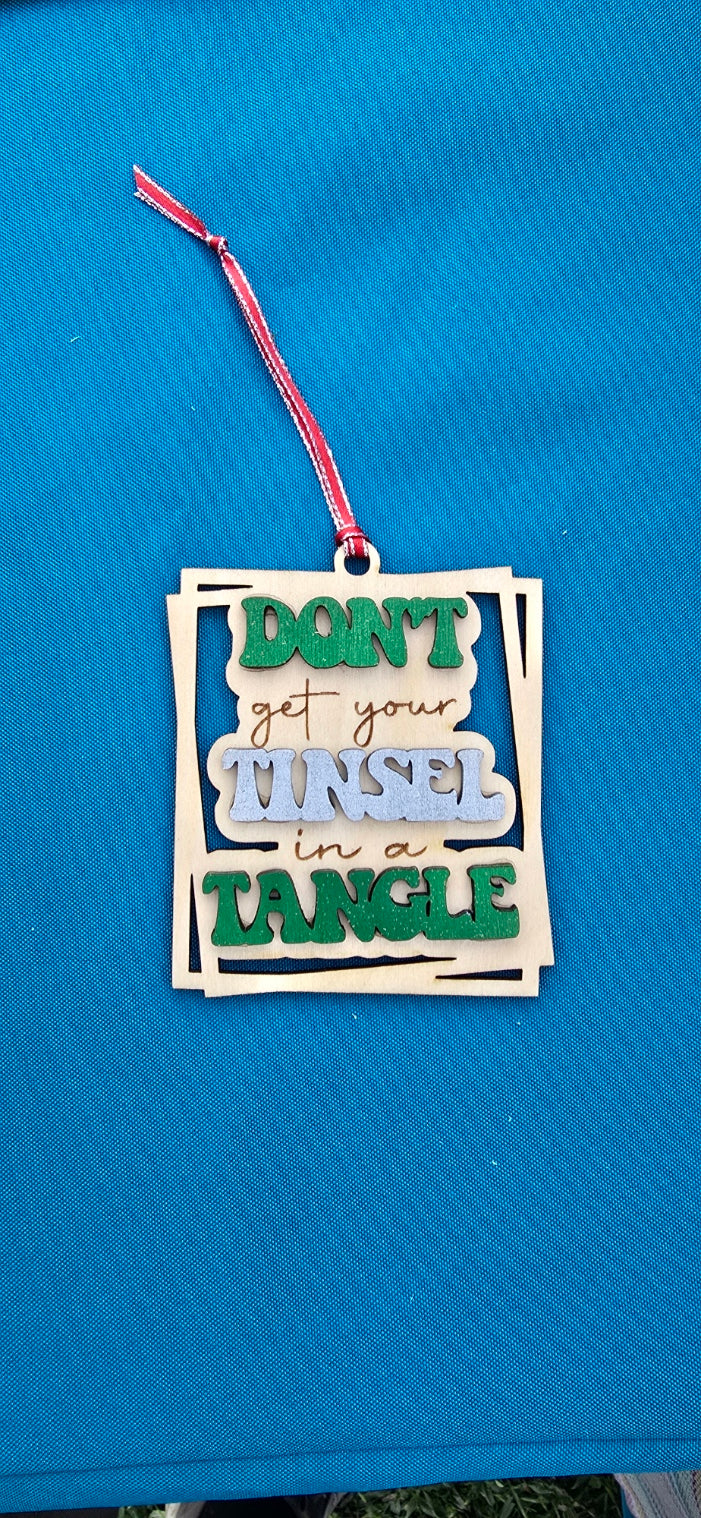 Ornament - Don't get your tinsel in a tangle