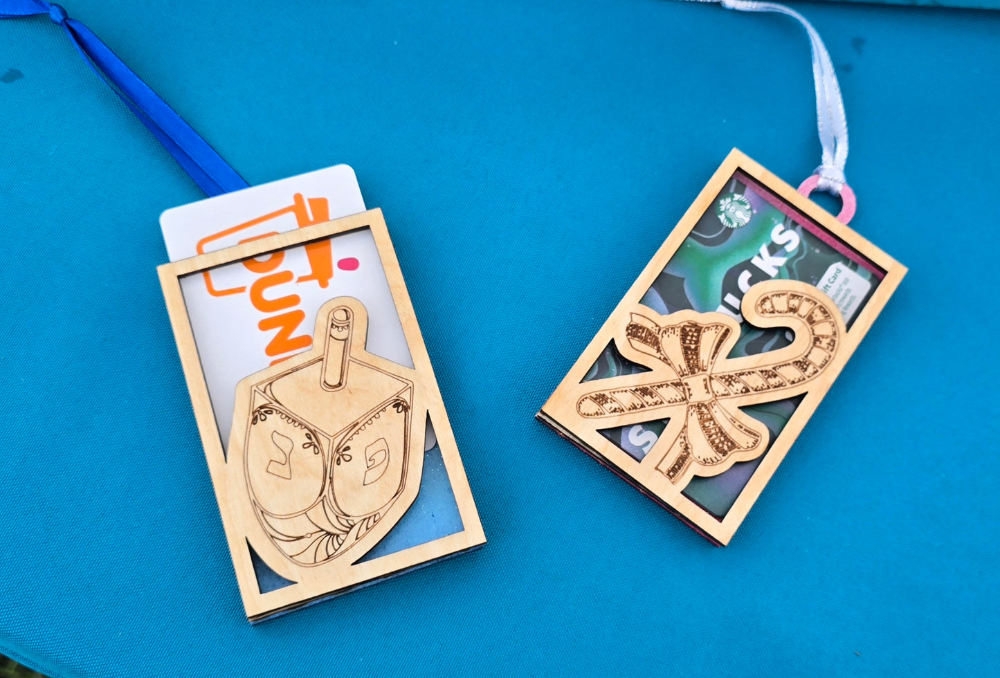 Hanukkah Gift Card Holders - Ornament Style