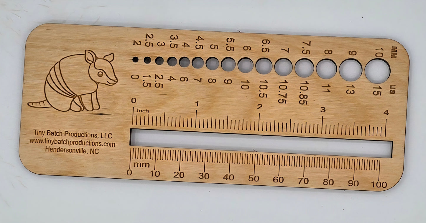 Custom Needle Guages for Knitting Needles.