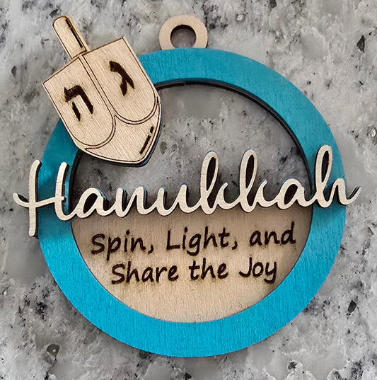 Ornament-Hanukkah with Dreidel