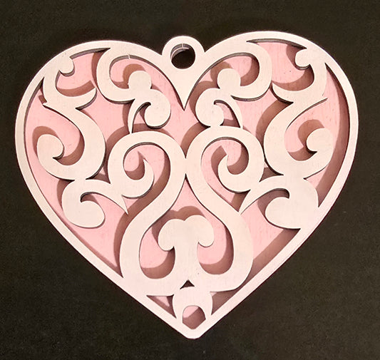 Fancy Heart Ornament