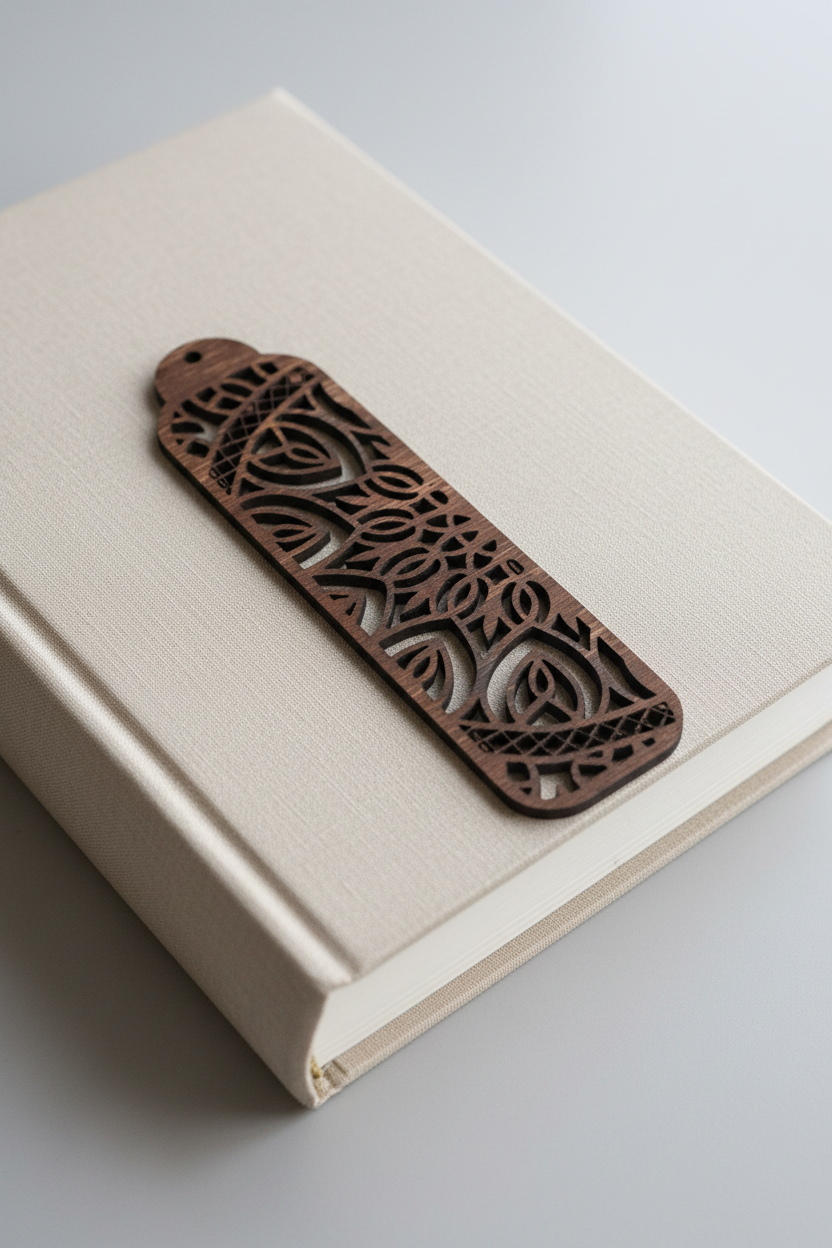 Bookmark half circle Mandala (Design 24)