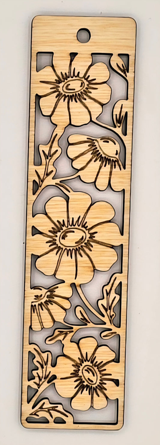 Bookmark with Unique Floral Design
