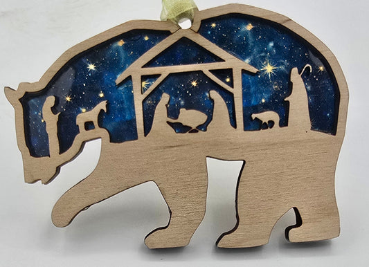 Bears, Acrylic Nativity