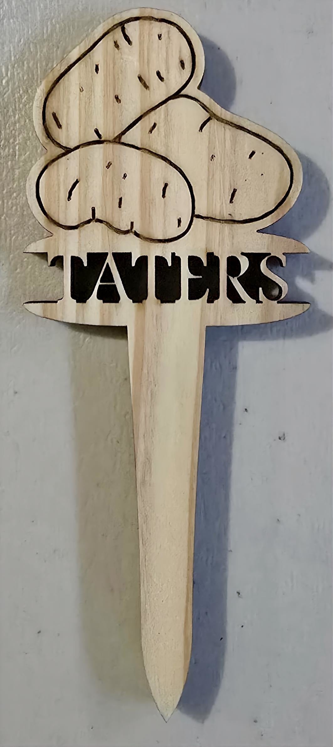 Vegetable Plant Marker - Taters