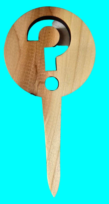 Vegetable Plant Marker - Question Mark