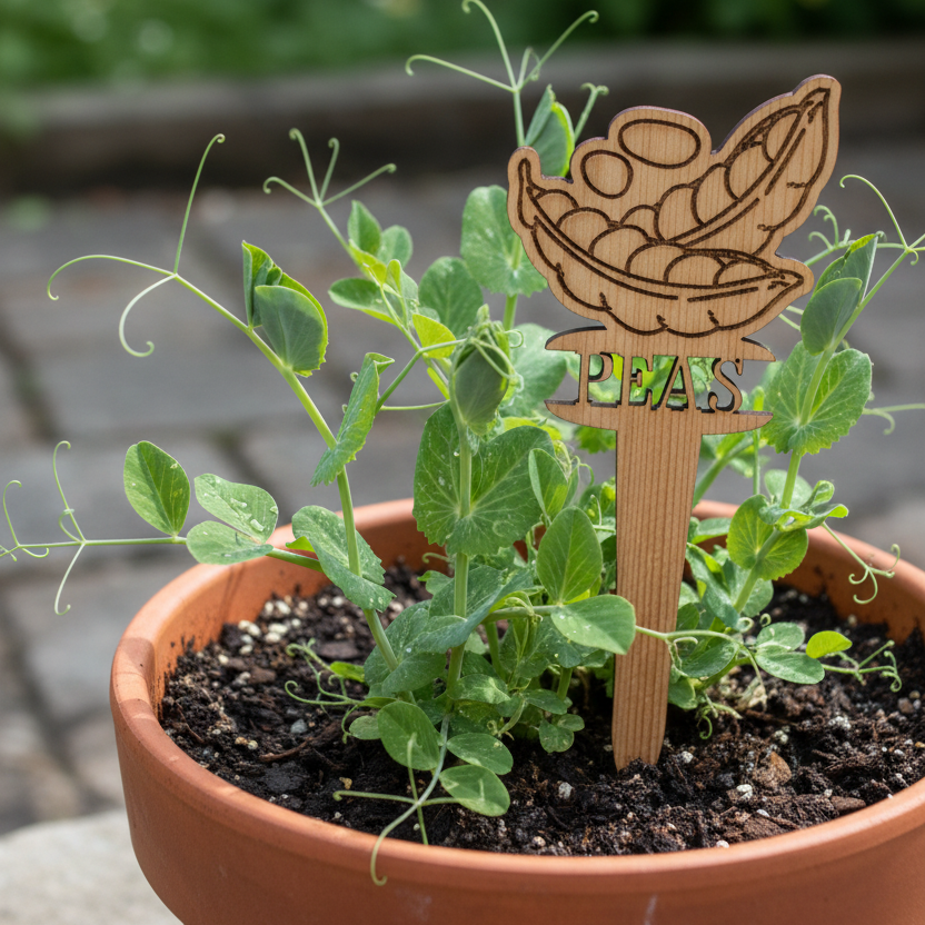 Vegetable Plant Marker - Peas