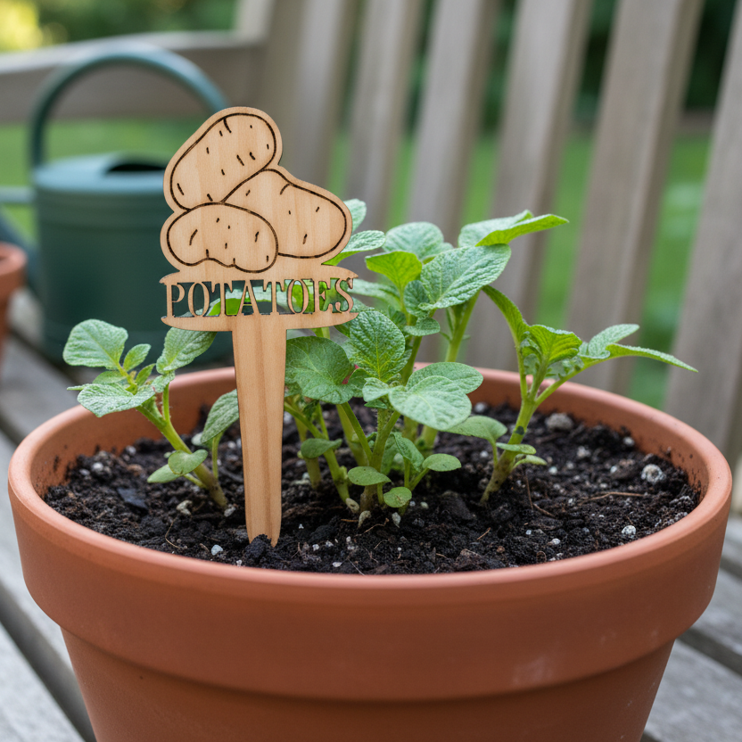 Vegetable Plant Marker - Potatoes