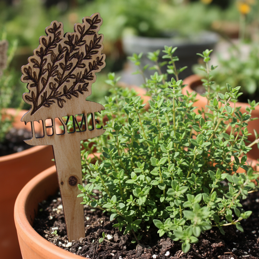 thyme plant marker