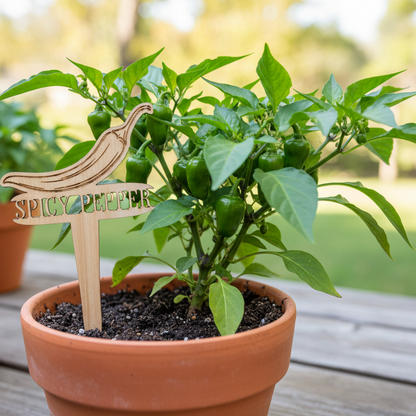 Vegetable Plant Marker - Spicy Pepper