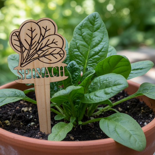 Spinach plant marker
