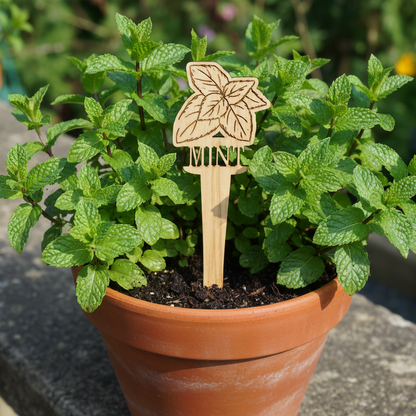 mint plant marker