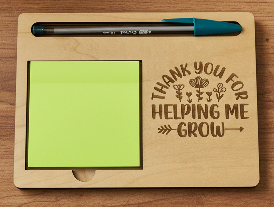 Thank you for Helping me Grow - Adhesive Note Pad