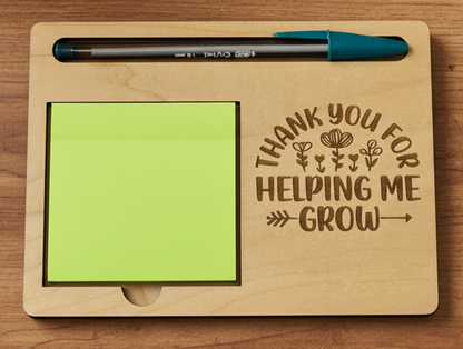 Thank you for Helping me Grow - Adhesive Note Pad